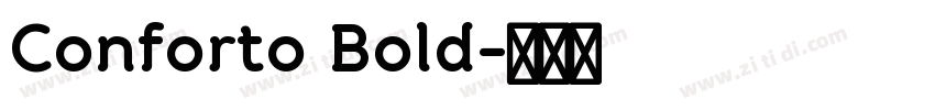 Conforto Bold字体转换